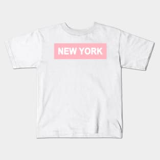 Pink New York Kids T-Shirt